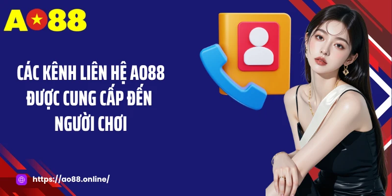 Các kênh liên hệ AO88 được cung cấp đến người chơi