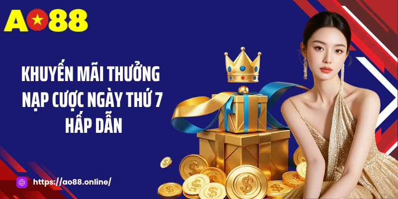 Khuyến mãi thưởng nạp cược ngày thứ 7 hấp dẫn